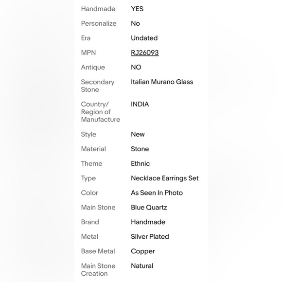 BLUE QUARTZ/MURANO GLASS NECKLACE SET - Picture 4 of 8